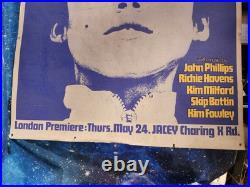 Rare Original 1973 CIAO MANHATTAN Andy Warhol Vintage Movie Poster from London