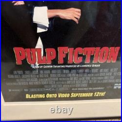 Rare Promo VTG Pulp Fiction Video Store Original 16x22 Quentin Tarantino Framed