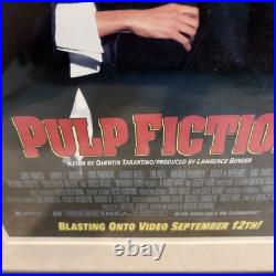 Rare Promo VTG Pulp Fiction Video Store Original 16x22 Quentin Tarantino Framed