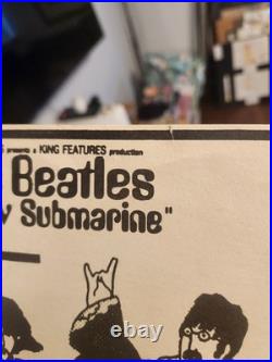 Rare True Vintage Beatles Movie Poster Yellow Submarine 1960s 1970s Orig