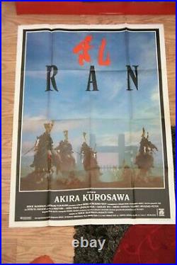 Rare VINTAGE Akira Kurosawa's RAN 1986 Italian Movie Poster OOP FOLDED-GREAT