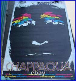 Rare Vintage 1967 Chappaqua Personality Movie Poster Conrad Rooks 43x28 Promo