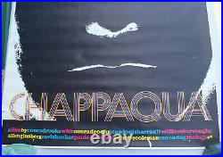 Rare Vintage 1967 Chappaqua Personality Movie Poster Conrad Rooks 43x28 Promo