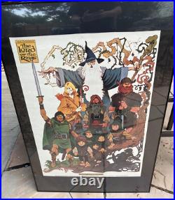 Rare Vintage 1978 LORD OF THE RINGS Movie Poster JRR Tolkien animated movie