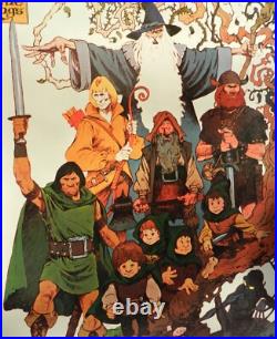 Rare Vintage 1978 LORD OF THE RINGS Movie Poster JRR Tolkien animated movie