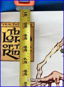 Rare Vintage 1978 LORD OF THE RINGS Movie Poster JRR Tolkien animated movie