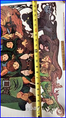 Rare Vintage 1978 LORD OF THE RINGS Movie Poster JRR Tolkien animated movie