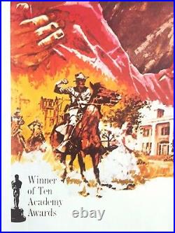 Rare Vintage 1980 Collector's Iconic Movie Poster Gone With The Wind 1939