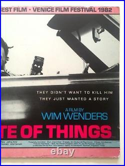 Rare Vintage 1982 The State Of Things Wim Wenders Movie Memorabilia Film Poster