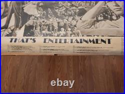 Rare Vintage 76 x 35 THAT'S ENTERTAINMENT 1975 Original Movie Poster MGM