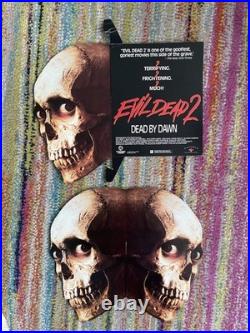 Rare Vintage Evil Dead 2 Video Store Promo Mobile & One Sheet Poster Lot Rad Af