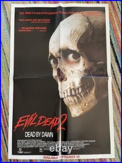 Rare Vintage Evil Dead 2 Video Store Promo Mobile & One Sheet Poster Lot Rad Af