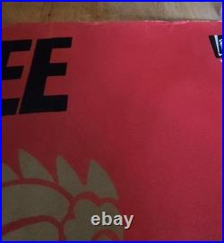 Rare Vintage Original Movie Poster of Bruce Lee with The Dragon 34 x 36 Inches