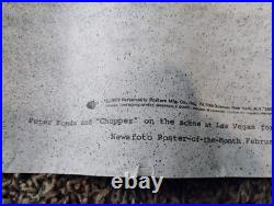 Rare vintage Large Easy Rider chopper movie Poster Peter Fonda 1969 Motorcycles