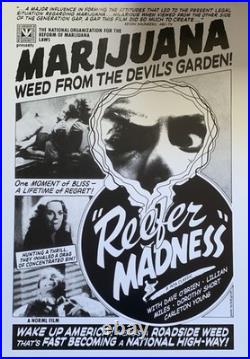 Reefer Madness Vintage Movie Poster 24 X 34
