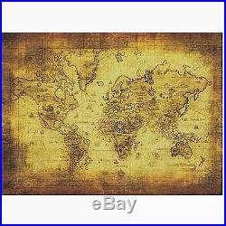 Retro Antique Poster Vintage Style Wall Decor Picture Old World Nautical Map