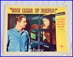 Ride Clear of Diablo! Vintage Movie Poster Lobby Display Audie Murphy 1954