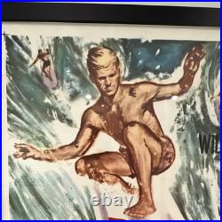 Ride the Wild Surf 1964 Vintage Movie Poster CLEAN