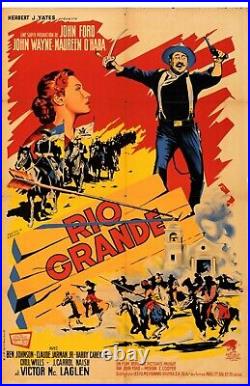 Rio Grande (Republic, 1951). Folded, Fine. French Half Grande (31.5 X 47.5)
