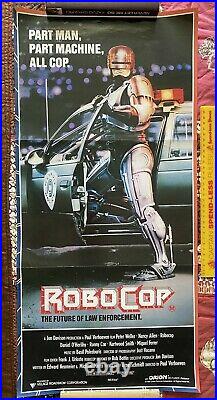 Robocop Vintage Original Day Bill Movie Poster Peter Weller Aussie Exc