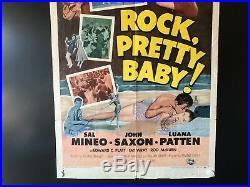 Rock Pretty Baby Original/VIntage Movie Poster 1957, USA 27 x 41 VG+/EX