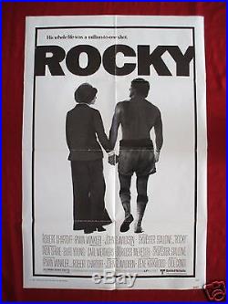 Rocky 1976 Original Movie Poster Vintage Authentic Sylvester Stallone Balboa