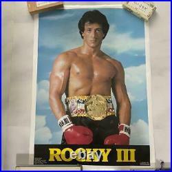 Rocky 3 Movie Sylvester Stallone Rocky Balboa B2 size Poster Vintage Rare