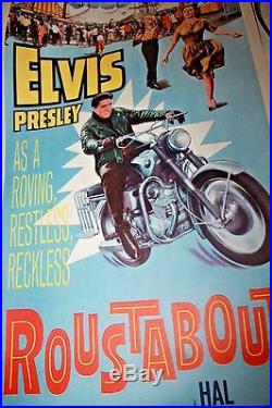 Roustabout Pristine Original Vintage Movie Poster Insert Elvis Presley 1964