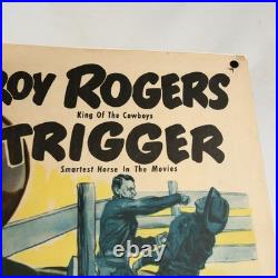 Roy Rogers Pals of the Golden West Original Movie Poster 1951 Western Film Art