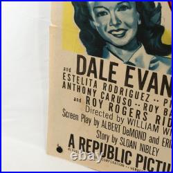 Roy Rogers Pals of the Golden West Original Movie Poster 1951 Western Film Art