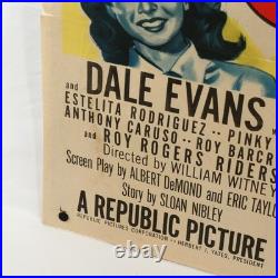 Roy Rogers Pals of the Golden West Original Movie Poster 1951 Western Film Art