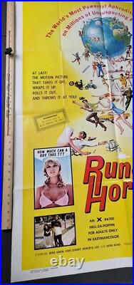 Runaway Hormones 1972 Vintage Movie One Sheet Poster Sexploitation Original 70s
