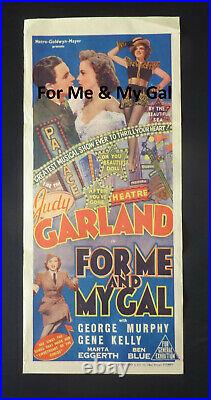 SCARCE JUDY GARLAND AUST DAYBILL vintage FOR ME & MY GAL insert MOVIE POSTER
