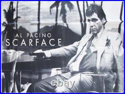 SCARFACE? Al Pacino BW Large French Grande Vintage Movie Poster Original 1984