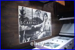 SCARFACE? Al Pacino BW Large French Grande Vintage Movie Poster Original 1984