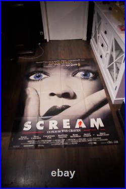 SCREAM? Wes Craven Large French Grande Vintage Movie Poster Original 1996