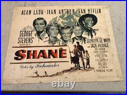 SHANE (1953) Original Vintage Movie Poster Type B