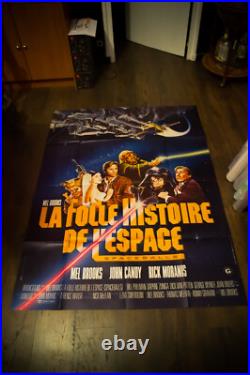 SPACEBALLS Mel Brooks French Grande Vintage Movie Poster Original 1987