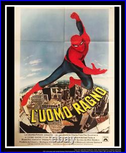 SPIDERMAN Nicholas Hammond Italian 2 Sheet Vintage Movie Poster Original 1977