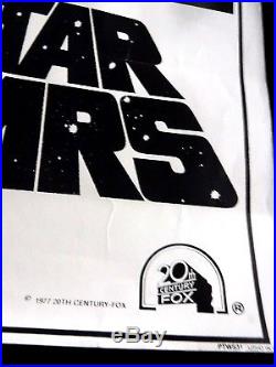 STAR WARS 1977 ORIGINAL MOVIE POSTER-PTW-531 VINTAGE RARE 20th CENTURY FOX