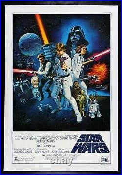 STAR WARS CineMasterpieces RARE STYLE C ORIGINAL VINTAGE MOVIE POSTER 1977