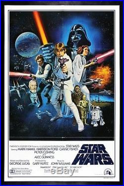 STAR WARS CineMasterpieces RARE VINTAGE ORIGINAL STYLE C MOVIE POSTER 1977