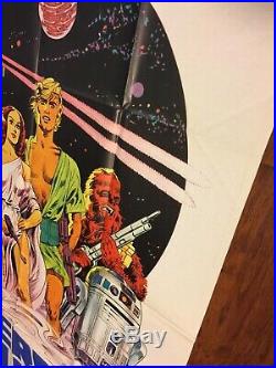 STAR WARS Italian 2 Sheet Movie Poster Original Papuzzo 1977 Vintage Foreign