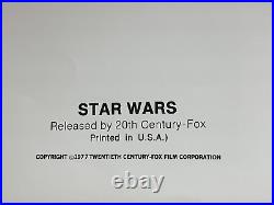 STAR WARS VINTAGE 1977 PROMO COLOR PICTURE POSTER By 20th Century 16x 20 #2