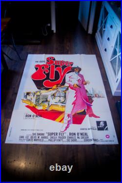 SUPER FLY Blaxploitation Large French Grande Vintage Movie Poster Original 1972