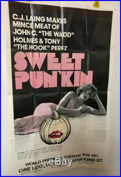 SWEET PUN'KIN Pumpkin Vintage Sexploitation Adult Porno XXX Movie Poster 1976