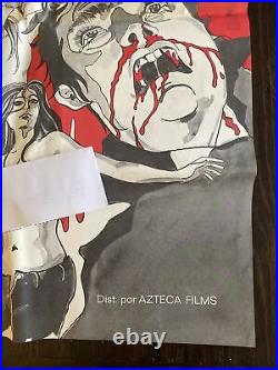 Sangre de Virgenes Vintage Movie Poster RARE Horror Cult Film Vampires