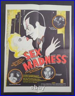 Sex Madness 70s One Sheet Poster Cult Grindhouse B Movie Vintage Original