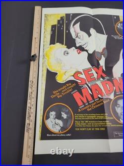 Sex Madness 70s One Sheet Poster Cult Grindhouse B Movie Vintage Original