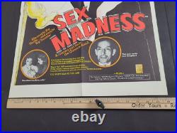 Sex Madness 70s One Sheet Poster Cult Grindhouse B Movie Vintage Original